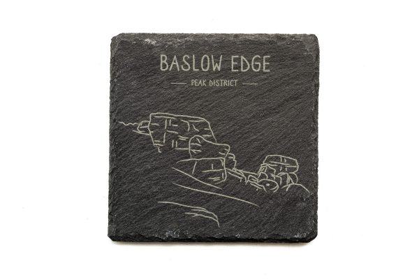 Baslow Edge Slate Coaster Square