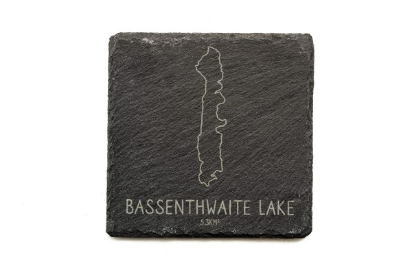 Bassenthwaite Lake Slate Coaster Square