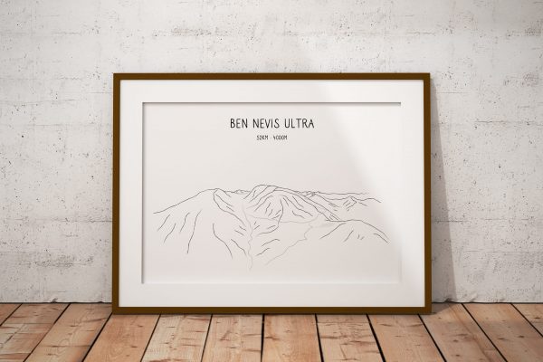 Ben Nevis Ultra art print in a picture frame