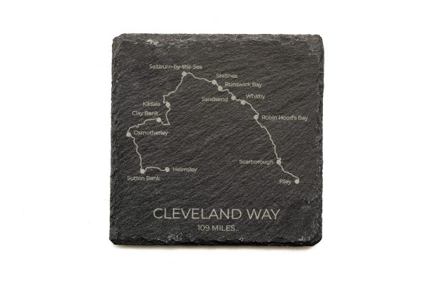 Cleveland Way Slate Coaster