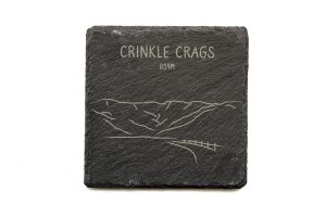 Crinkle Crags Slate Coaster Square