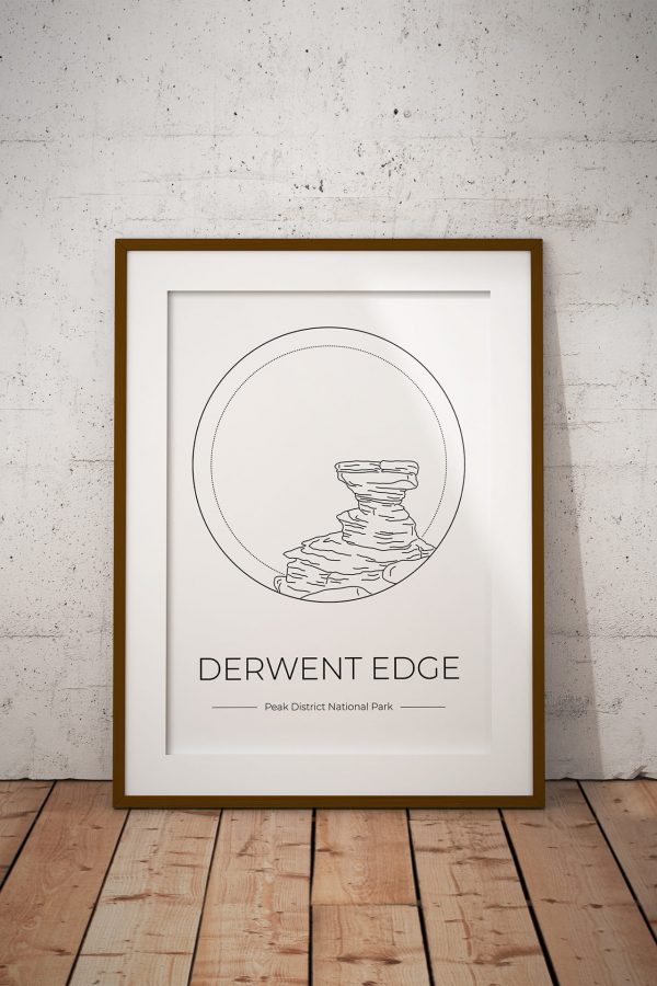 Derwent Edge art print in a picture frame