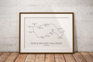 Edale Skyline Challenge art print in a picture frame