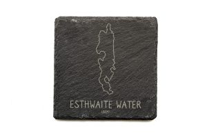 Esthwaite Water Slate Coaster Square