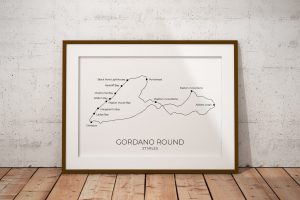 Gordano Round art print in a picture frame