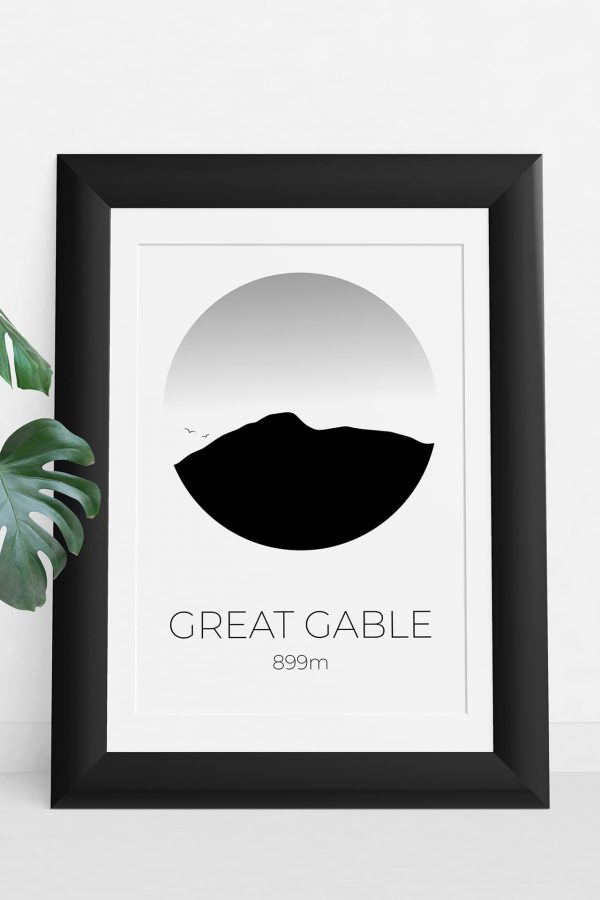 Great Gable art print in a picture frame