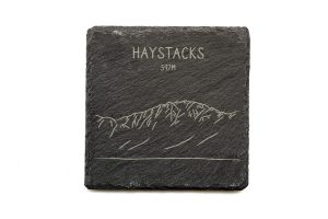 Haystacks Slate Coaster Square