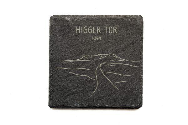 Higger Tor Slate Coaster Square