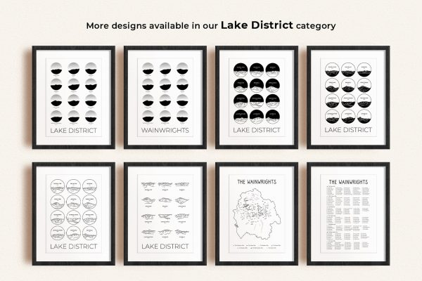Lake District art prints in picture frames