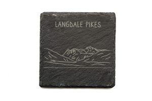 Langdale Pikes Slate Coaster Square