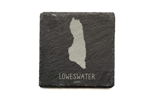Loweswater Shaded Slate Coaster Square