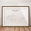 Mount Everest Line Art Print (v2)