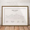 Mount Everest Line Art Print