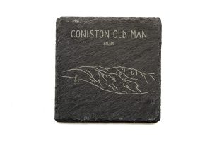 Old Man of Coniston Slate Coaster Square