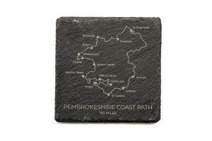 Pembrokeshire Coast Path Slate Coaster