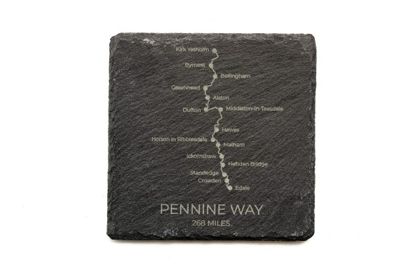 Pennine Way Slate Coaster