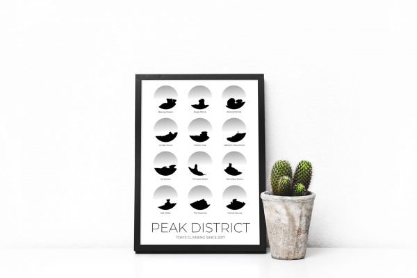 Personalised Peak District art print