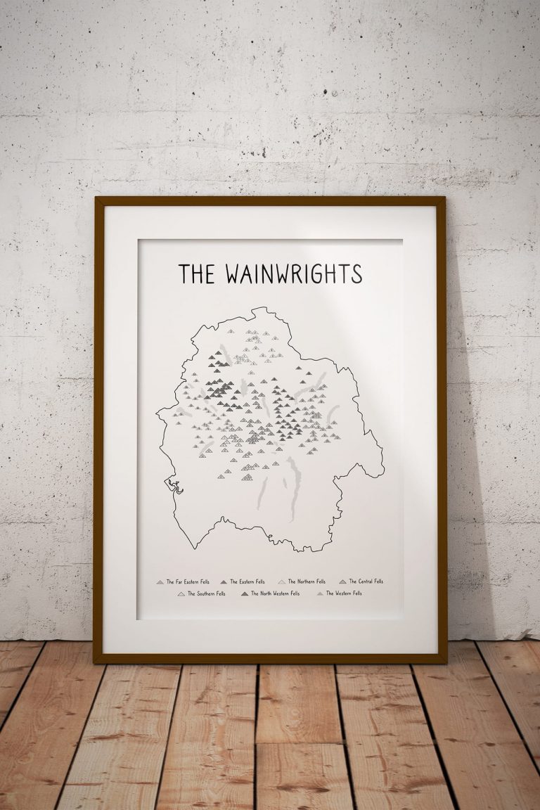 Wainwrights Checklist 214 Fells Map Bundle In from the Wild
