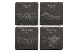 Welsh Mountains Set of 4 Slate Coasters
