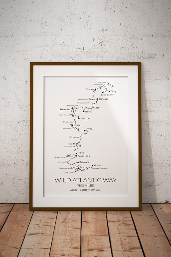 Wild Atlantic Way Personalised Print Example